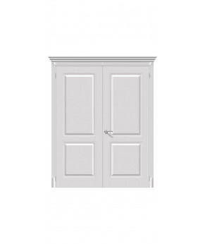 Двустворчатая дверь Скинни-12 ДГ Whitey