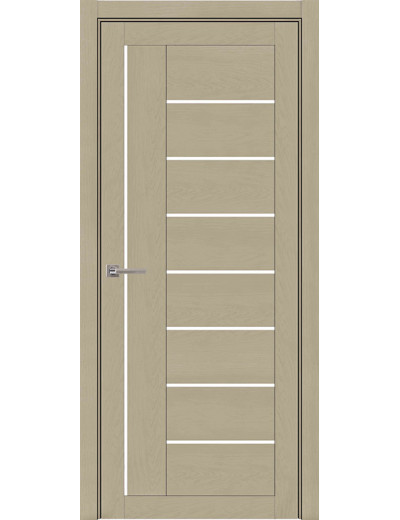 Дверь Light 2110 SoftTouch со стеклом цвет кремовый