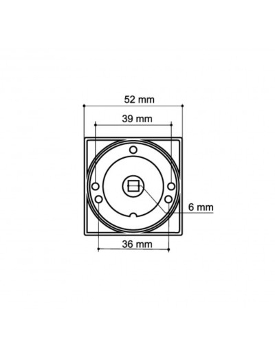 Ручка поворотная WC-BOLT BK6/SQ-21MWSC-33 Итальянский тисненый