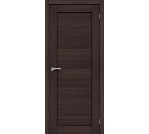 Глухая межкомнатная дверь Порта 21 цвет Wenge veralinga