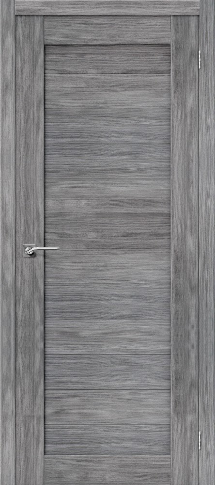 Межкомнатная дверь экошпон браво Порта-21 Grey veralinga 