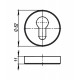 Накладка CYLINDER ET URB CP-8 Хром 2 шт