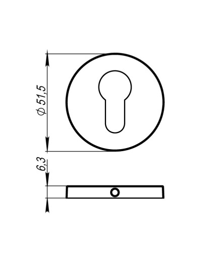 Накладка CYLINDER ET URS SN-3 Матовый никель