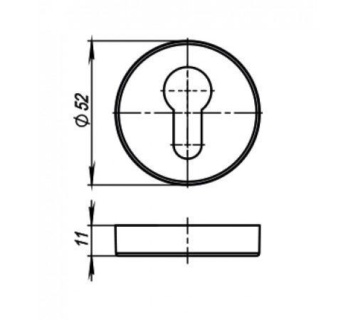 Накладка CYLINDER ET URB BL-26 Черный 2 шт
