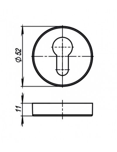 Накладка CYLINDER ET URB OB-13 Античная бронза 2 шт