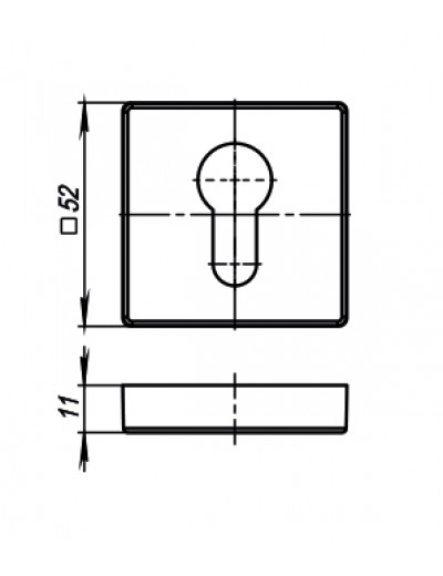Накладка CYLINDER ET USQ BB-17 Коричневая бронза 2 шт