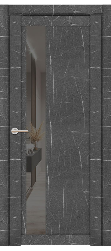 Дверь межкомнатная UniLine Mramor 30004/1 Marable Soft Touch экошпон торос графит