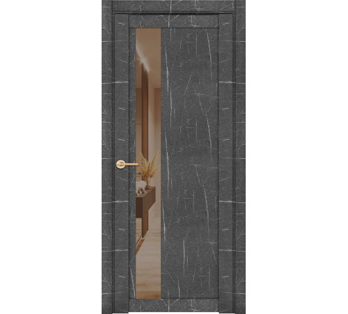 Дверь межкомнатная UniLine Mramor 30004/1 Marable Soft Touch экошпон торос графит