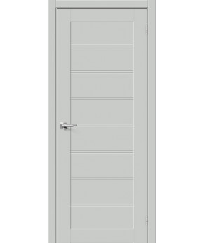 Межкомнатная дверь Браво-20 Grey Silk глухая