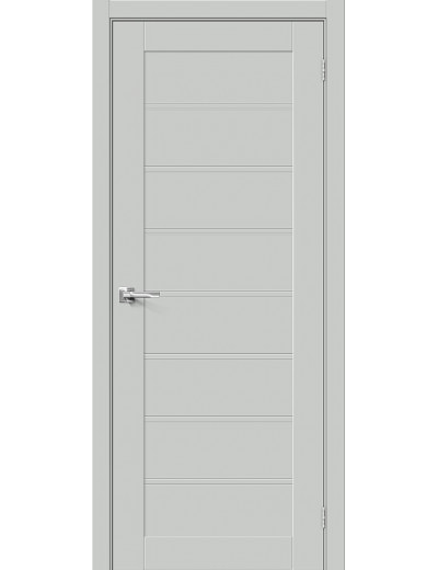Межкомнатная дверь Браво-20 Grey Silk глухая