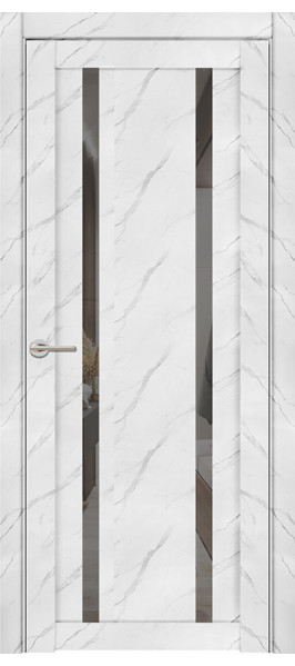 Дверь межкомнатная UniLine Mramor 30006/1 Marable Soft Touch экошпон монте белый