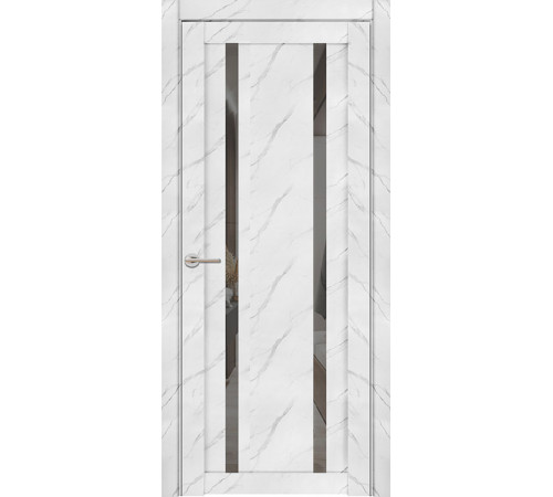 Дверь межкомнатная UniLine Mramor 30006/1 Marable Soft Touch экошпон монте белый