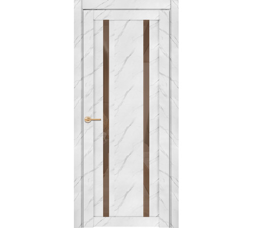 Дверь межкомнатная UniLine Mramor 30006/1 Marable Soft Touch экошпон монте белый