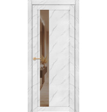Дверь межкомнатная UniLine Mramor 30004/1 Marable Soft Touch экошпон монте белый