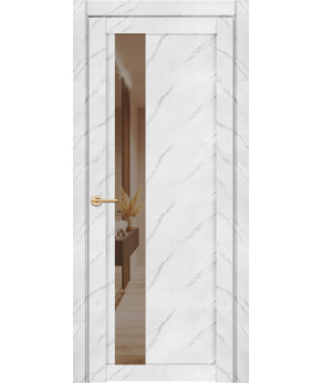 Дверь межкомнатная UniLine Mramor 30004/1 Marable Soft Touch экошпон монте белый