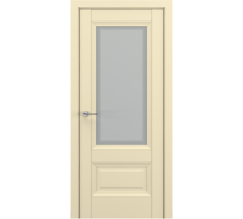 Межкомнатная дверь "Турин В2", по, матовый крем