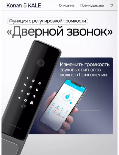 Входная дверь Пиано Смарт 2.0 с электронным замком