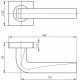 Ручка раздельная KEA SQ001-21ABL-18 темная медь