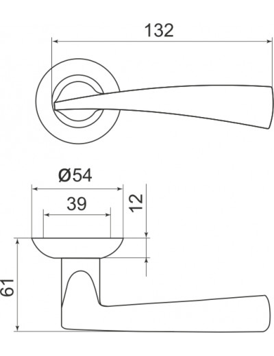 Ручка раздельная Columba LD80-1CP-8 хром