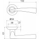 Ручка раздельная Columba LD80-1CP-8 хром