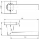 Ручка раздельная CORSICA SQ003-21 MWSC-33 Итальянский тисненый