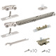 Комплект для раздвижных дверей Comfort - PRO SET 3 soft close+roller