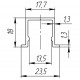 Нижняя направляющая DIY Comfort 60/80/1,3/1500 bottom track (1.5 м)(CFG-778)